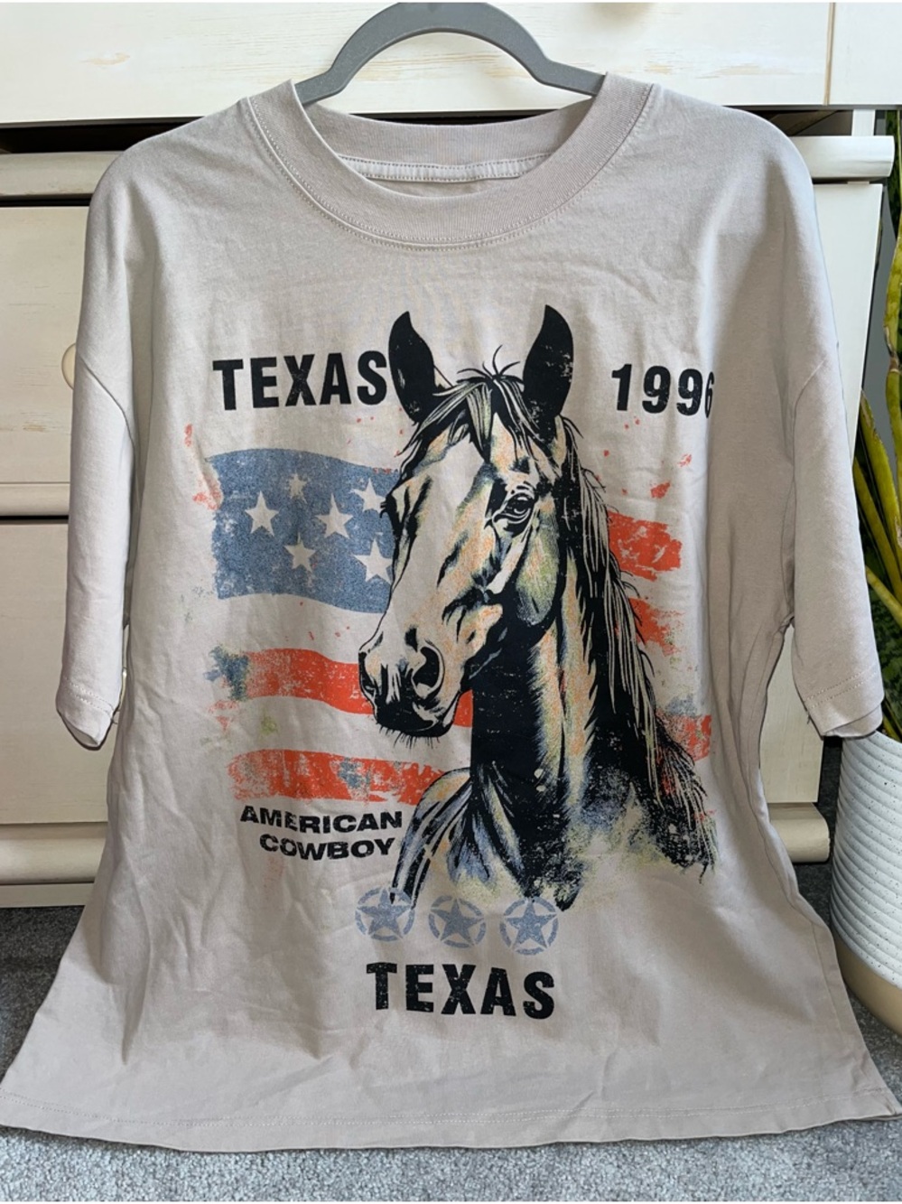 NEW PACSUN Texas 96 Oversized T-Shirt L - Picture 2 of 4
